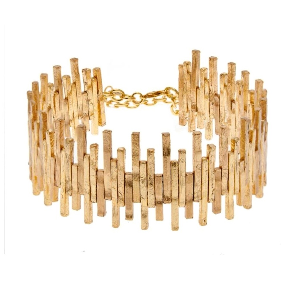 🌺🎉HP🎉🌺 NWT Cult Gaia Vita Choker Gold 🌟 RARE 🌟 - Picture 13 of 16